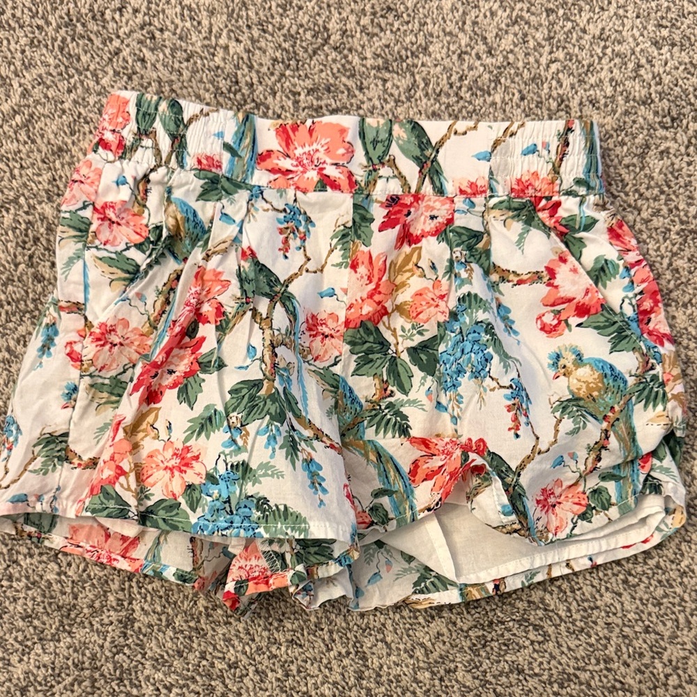 Janie and Jack Floral Print Kids Shorts - Multicolor